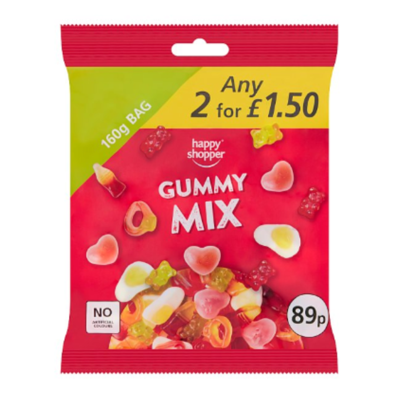 Happy Shopper Gummy Mix 160g x Case of 10 - London Grocery