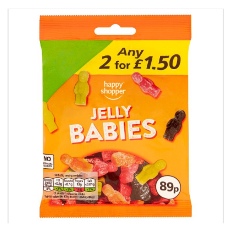 Happy Shopper Jelly Babies 160g x Case of 10 - London Grocery