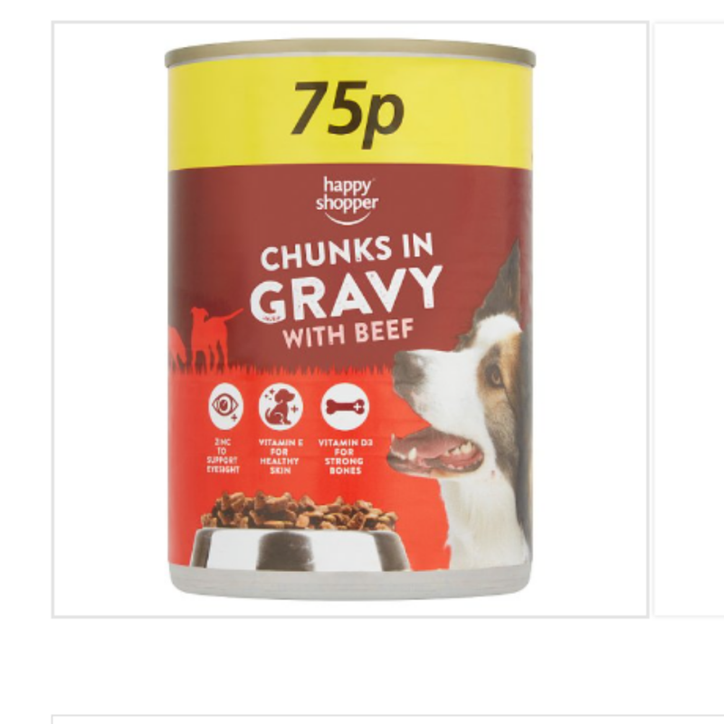 Happy Shopper Chunks in Gravy with Beef 415g x Case of 12 - London Grocery