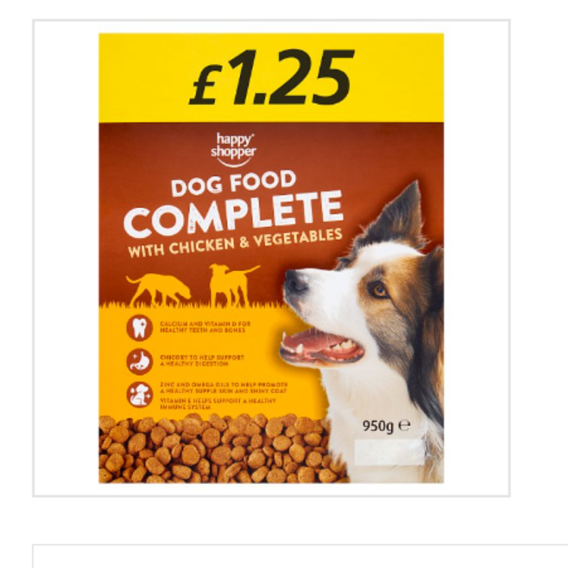 Happy Shopper Complete Dog Food with Chicken & Vegetables 950g x Case of 5 - London Grocery