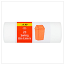 Happy Shopper 20 Swing Bin Liners  | Case of 24 - London Grocery