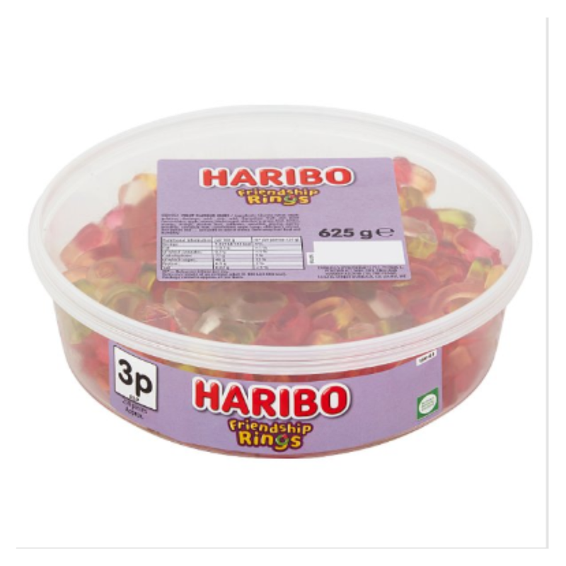 Haribo Friendship Rings 625g x Case of 9 - London Grocery