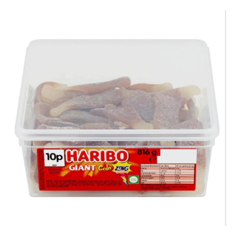 HARIBO Giant Cola Z!NG 816g x Case of 1 - London Grocery