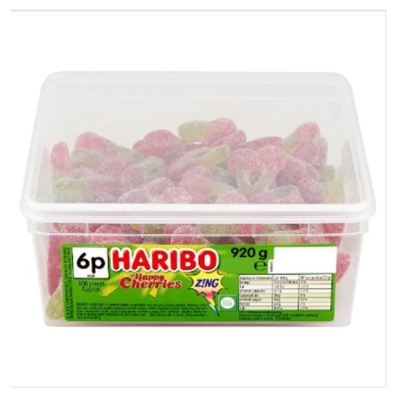 HARIBO Happy Cherries Z!NG 920g x Case of 6 - London Grocery