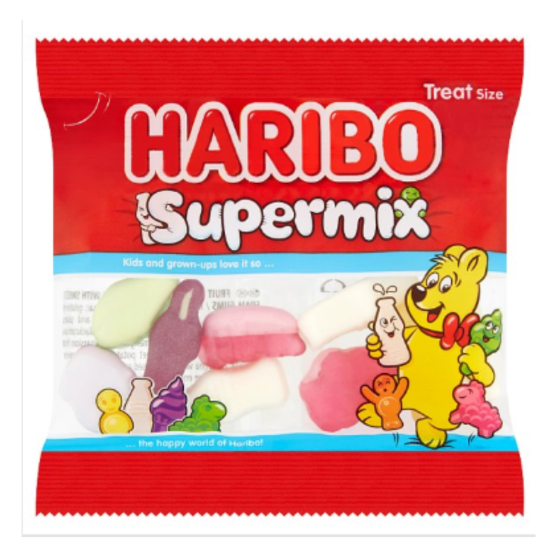 HARIBO Supermix Minis Treat Size 16g x Case of 100 - London Grocery