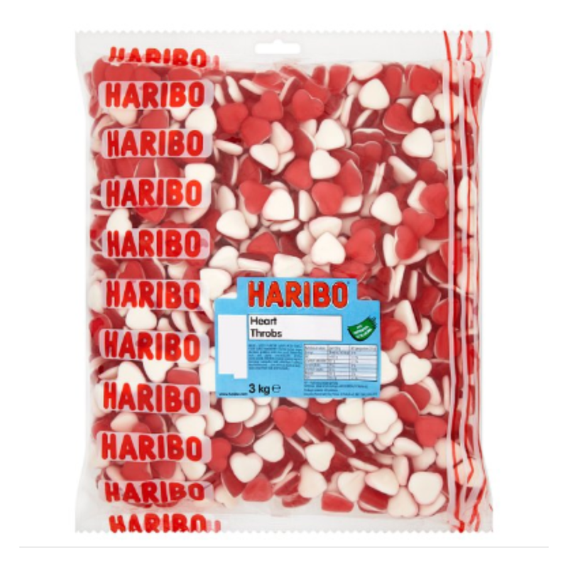 HARIBO Heart Throbs 3kg x Case of 4 - London Grocery