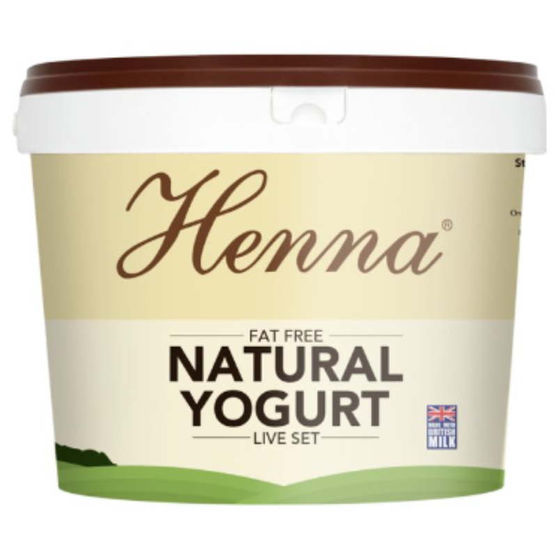 Henna Fat Free Natural Yogurt Live Set 5kg x 1 - London Grocery