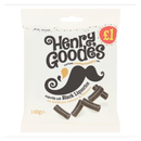Henry Goode's Superbly Soft Black Liquorice 140g x Case of 12 - London Grocery