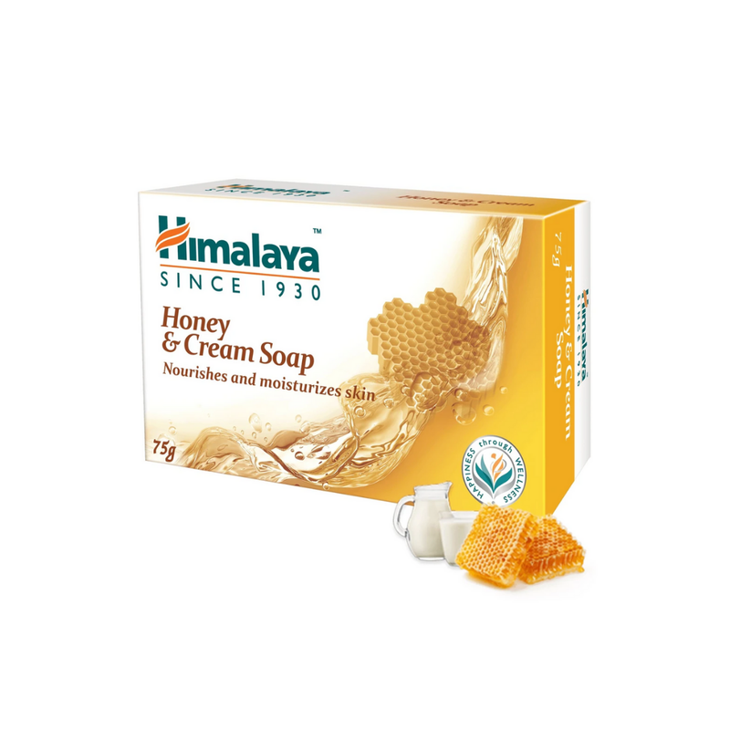 Himalaya Cream & Honey Soap 75g-London Grocery