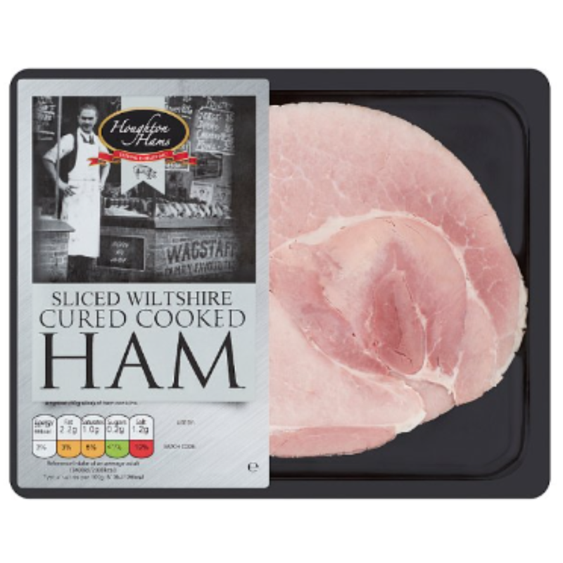Houghton Hams Sliced Wiltshire Cured Cooked Ham 100g x 1 - London Grocery