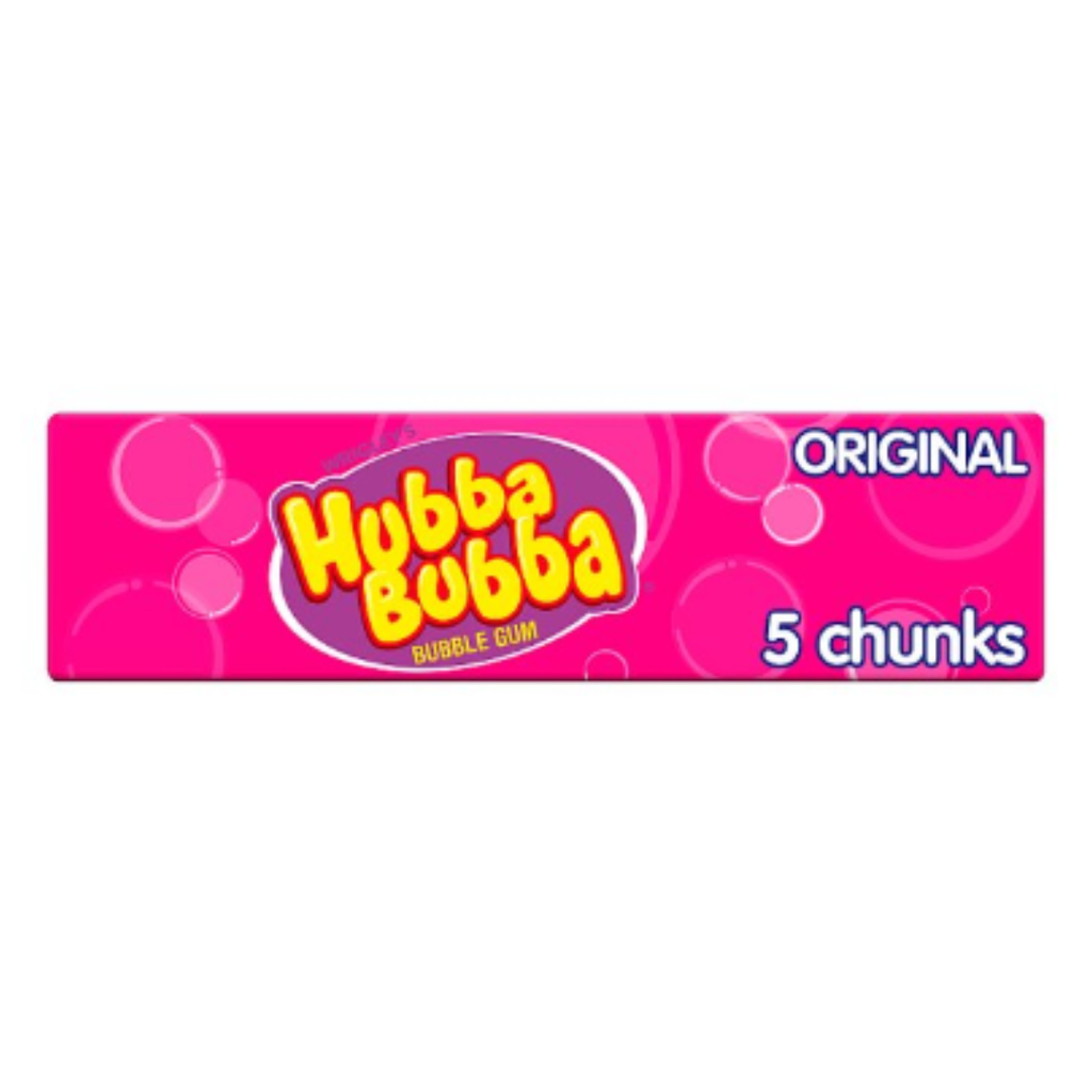 Buy Hubba Bubba Original Bubblegum 5 Chunky Chews x Case of 20