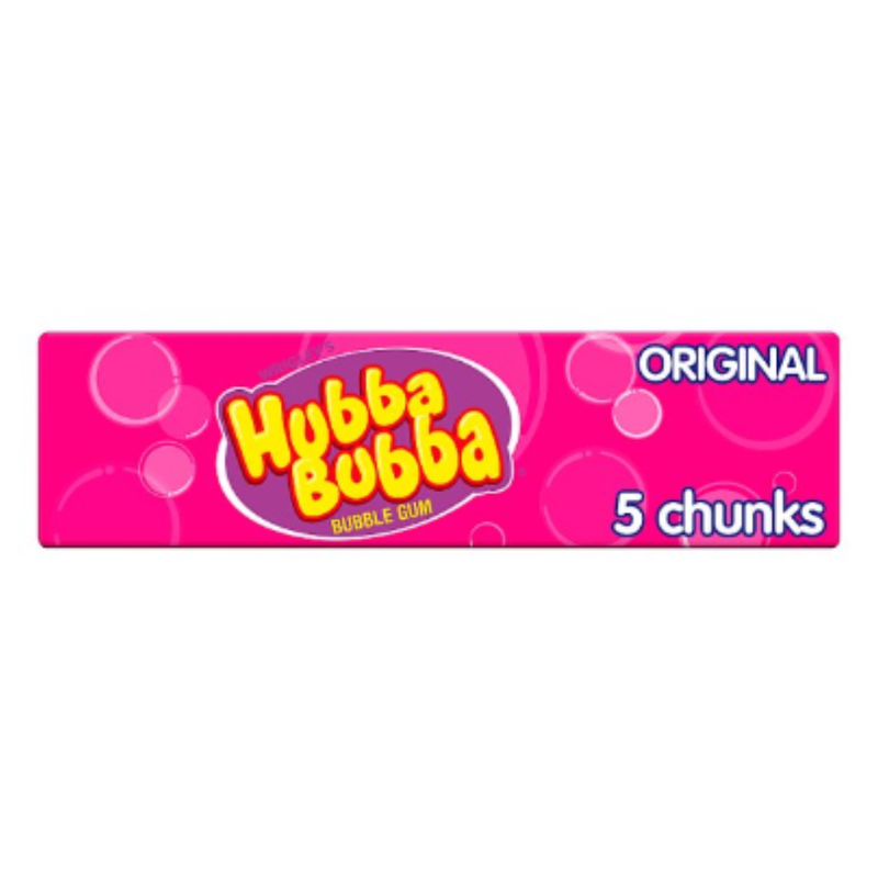 Hubba Bubba Original Bubblegum 5 Chunky Chews x Case of 20 - London Grocery