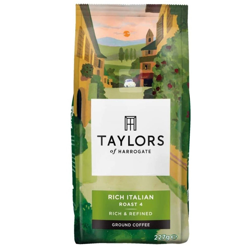 Taylors of Harrogate Rich Italian Ground Coffee 227 g - London Grocery