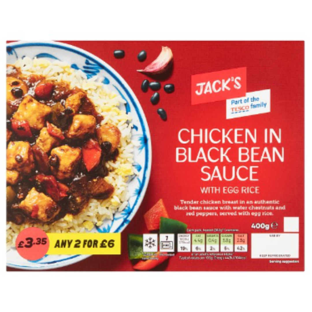 Buy Jack's Chicken in Black Bean Sauce with Egg Rice 400g x 1 | London ...