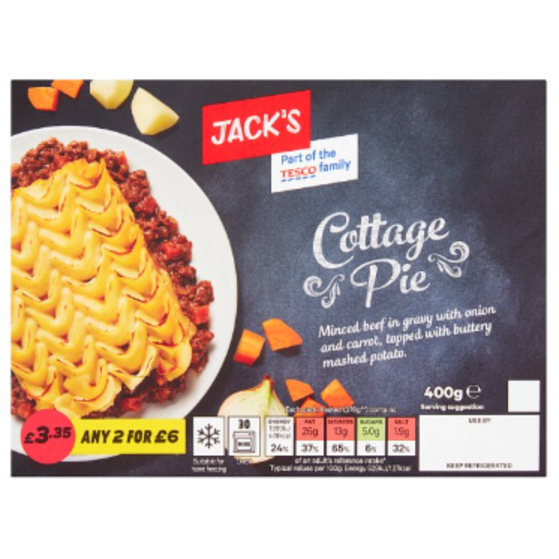 Jack's Cottage Pie 400g x 6 - London Grocery