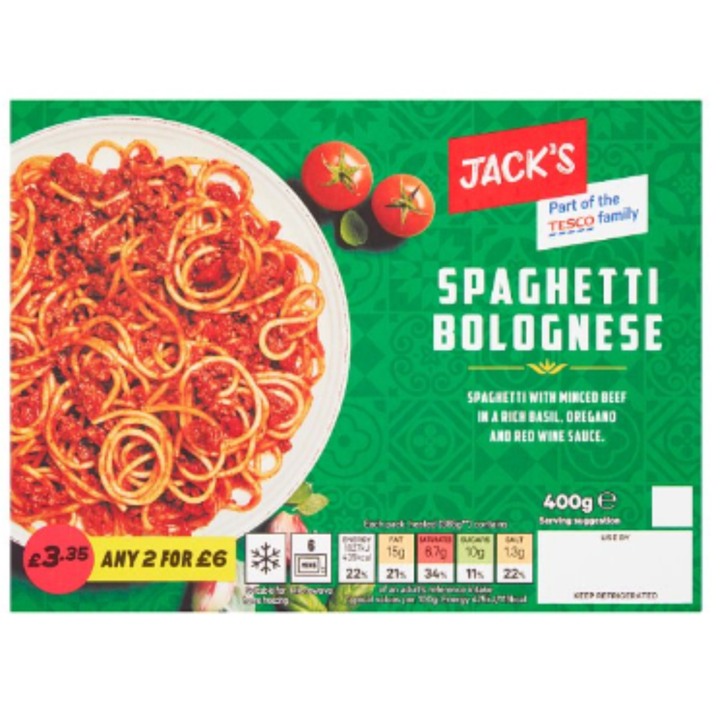 Jack's Spaghetti Bolognese 400g x 6 - London Grocery
