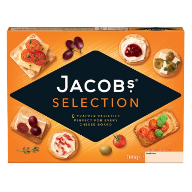 Jacob's Biscuits for Cheese Crackers Carton 300g x Case of 1 - London Grocery