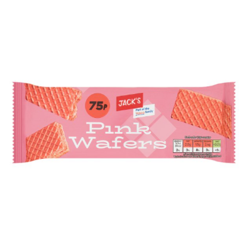 Jack's Pink Wafers 100g x Case of 12 - London Grocery