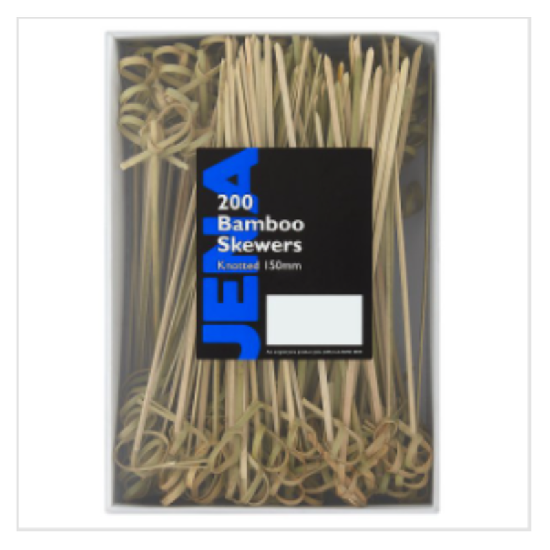 Jena 200 Bamboo Skewers x Case of 1 - London Grocery