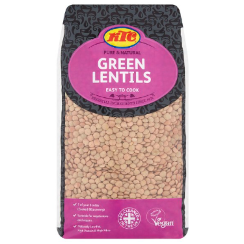 KTC Green Lentils 2000g x 4 - London Grocery