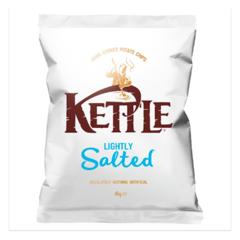 KETTLE® Chips Lightly Salted 40g x Case of 18 - London Grocery