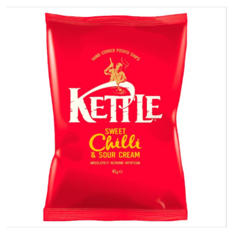 KETTLE® Chips Sweet Chilli & Sour Cream 40g x Case of 18 - London Grocery