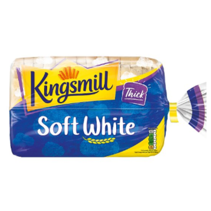Kingsmill Soft White Bread Thick 800g x Case of 1 - London Grocery