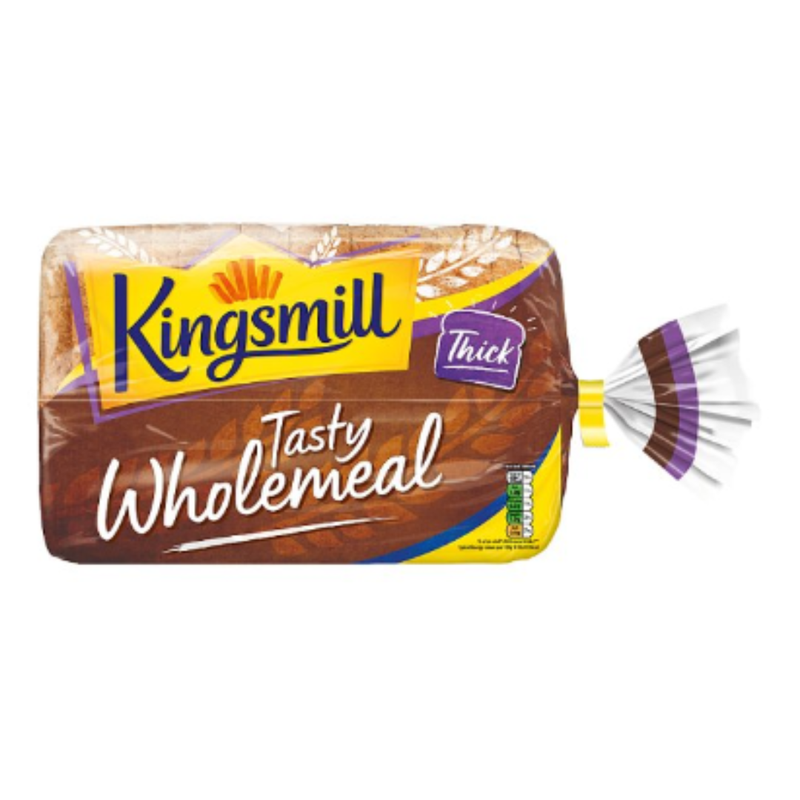 Kingsmill Tasty Wholemeal Thick Bread 800g x Case of 10 - London Grocery