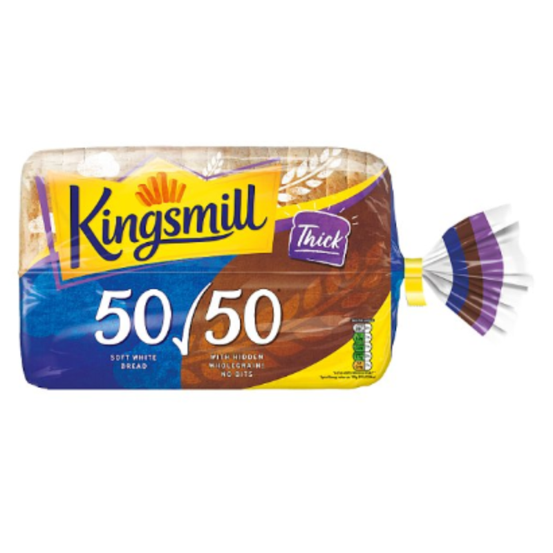 Kingsmill 50/50 Thick Bread 800g x Case of 10 - London Grocery