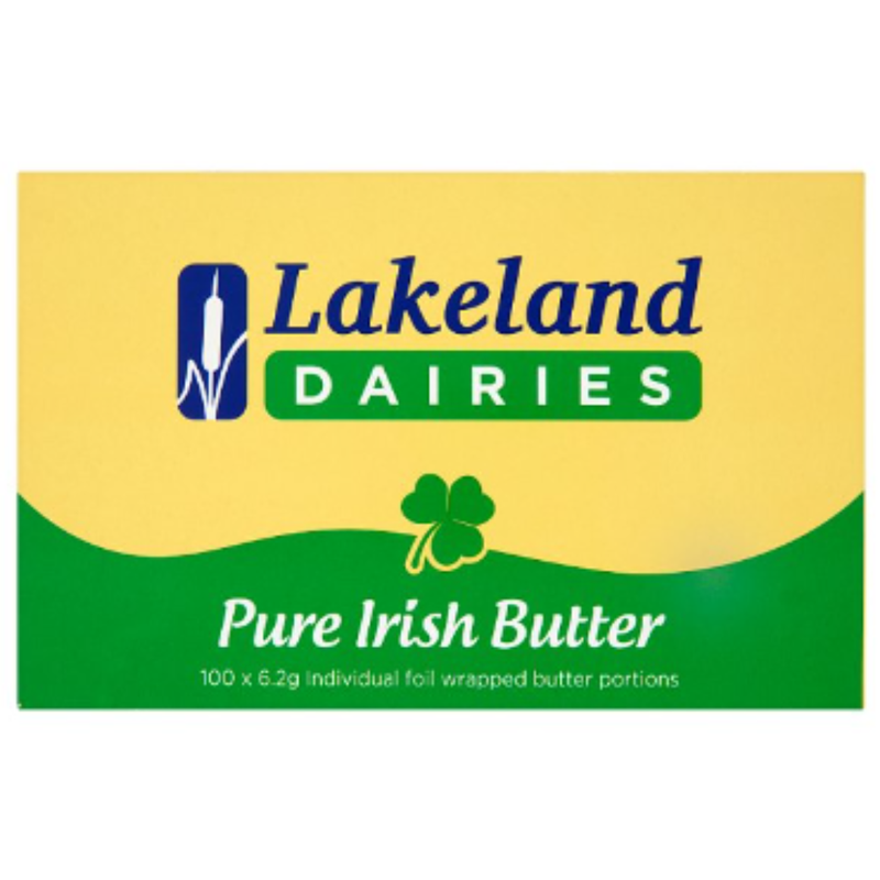 Lakeland Dairies Pure Irish Butter 100 x 6.2g x 1 - London Grocery