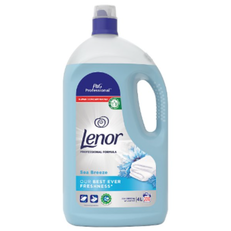 Lenor Professional Fabric Conditioner Sea Breeze 4L 200 Washes x 2 - London Grocery
