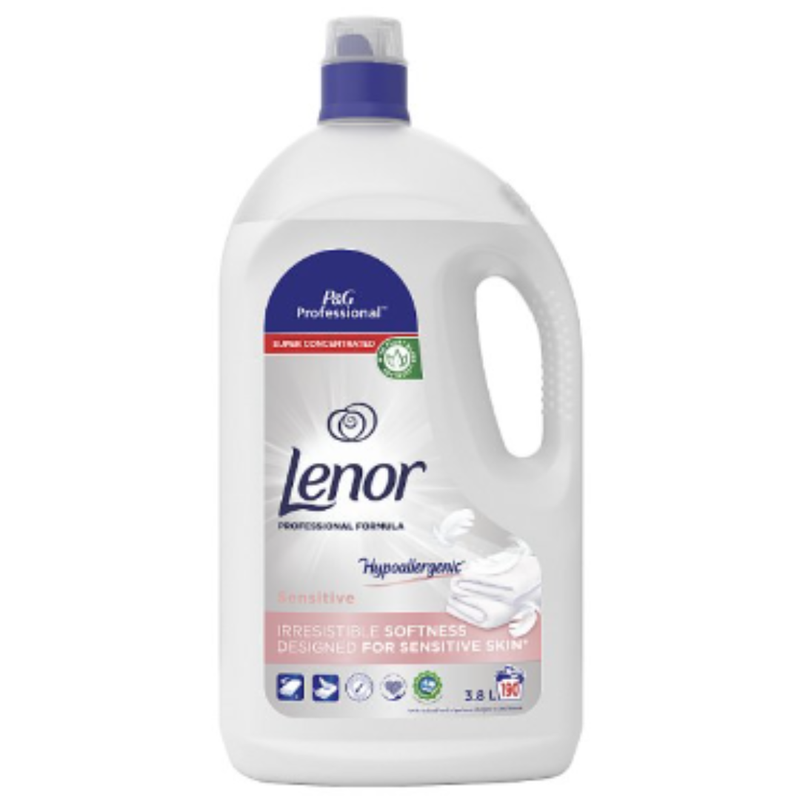 Lenor Professional Fabric Conditioner Sensitive 3.8L 190 Washes x 2 - London Grocery