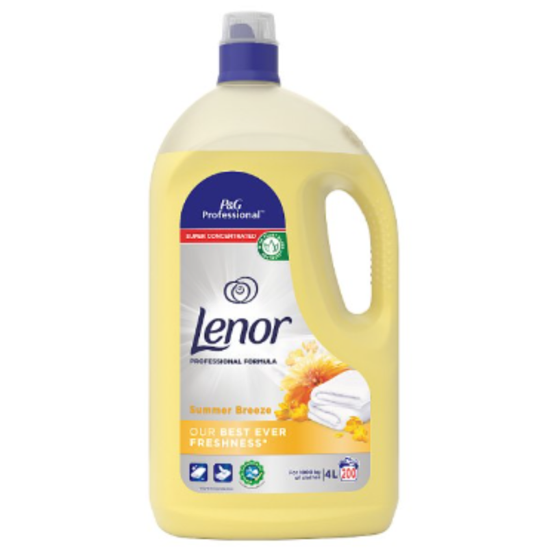 Lenor Professional Fabric Conditioner Summer Breeze 4L 200 Washes x 2 - London Grocery