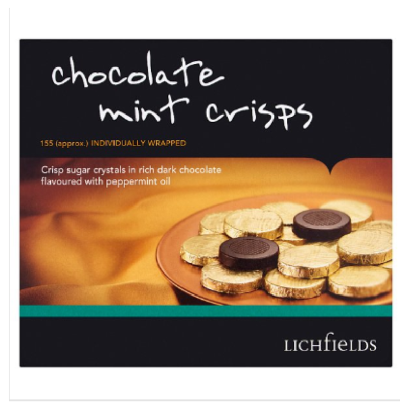 Lichfields Chocolate Mint Crisps 1kg x Case of 8 - London Grocery