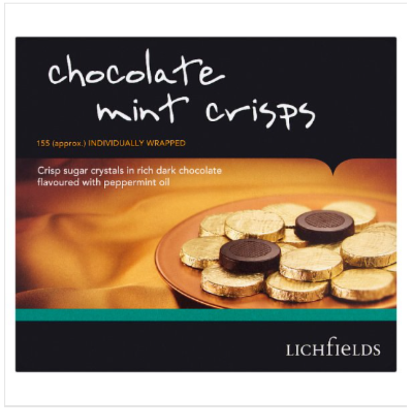 Lichfields Chocolate Mint Crisps 1kg x Case of 1 - London Grocery