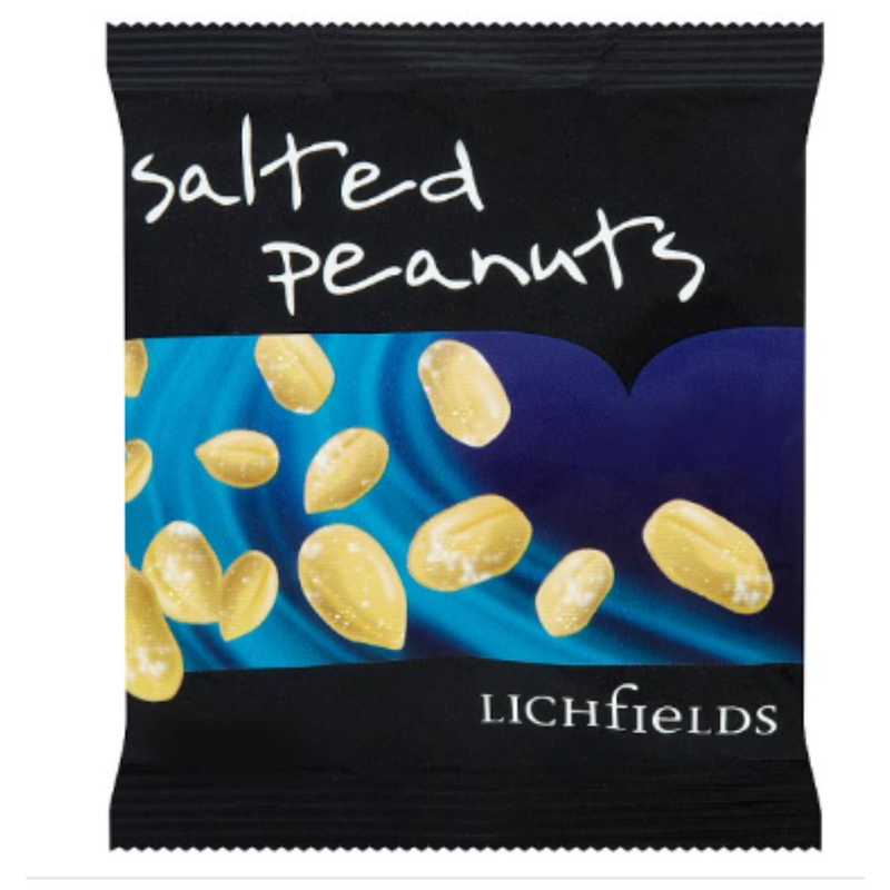 Lichfields Salted Peanuts 50g x Case of 24 - London Grocery