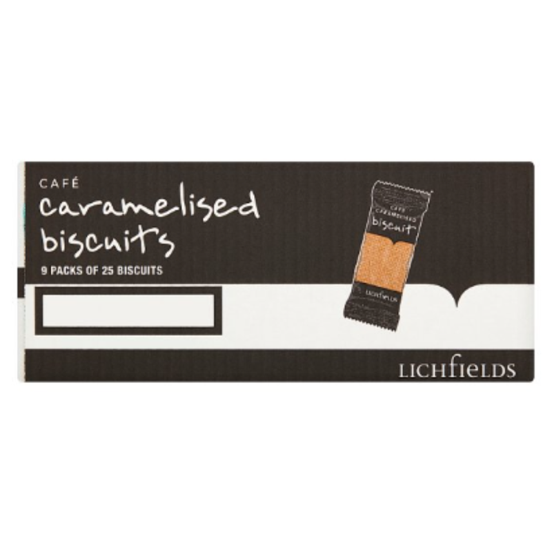 Lichfields 225 Café Caramelised Biscuits x Case of 1 - London Grocery