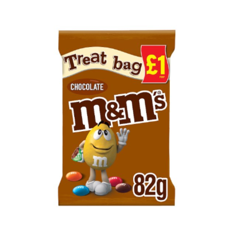 M&M's Chocolate Treat Bag 82g x Case of 16 - London Grocery