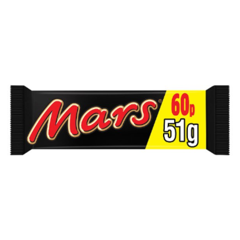 Mars Chocolate Bar 51g x Case of 48 - London Grocery