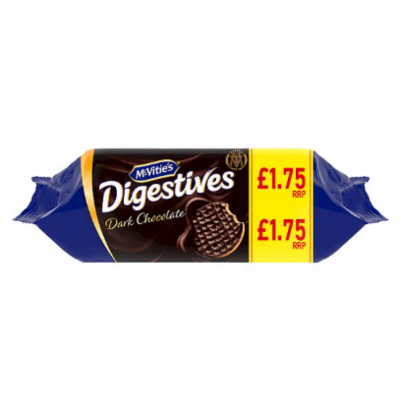 McVitie's Digestives Dark Chocolate 266g x Case of 12 - London Grocery