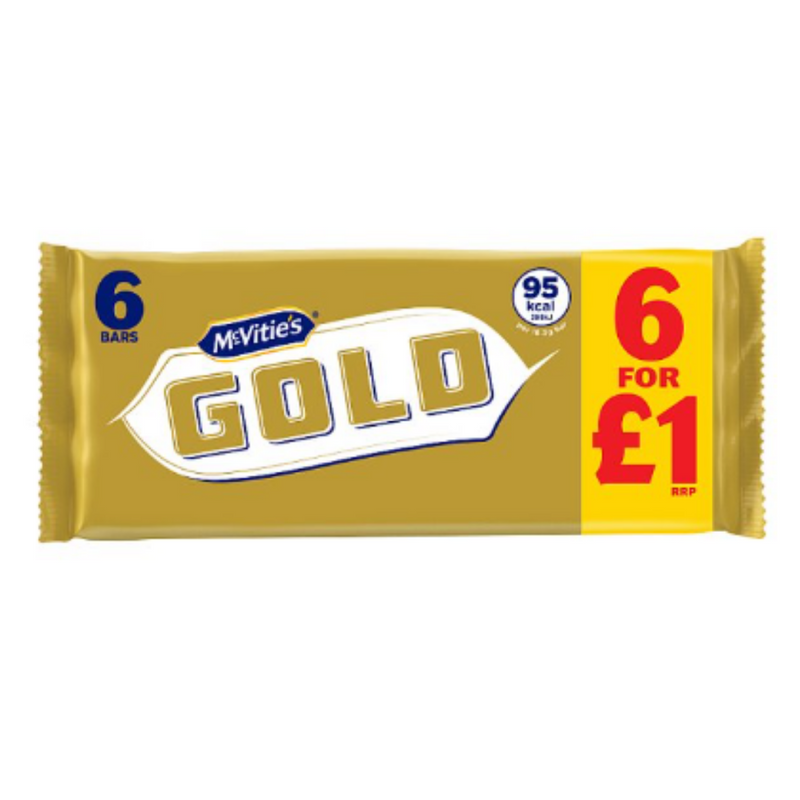 McVitie's Gold 6 Bars 106g x Case of 12 - London Grocery