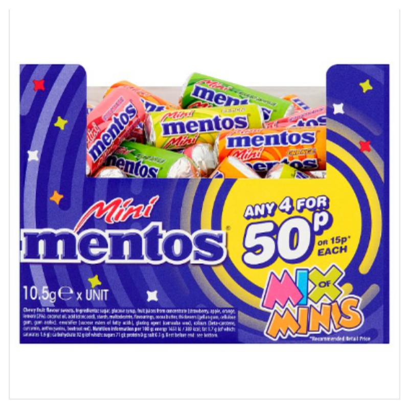 Mentos Mix of Minis 10.5g x Case of 1 - London Grocery