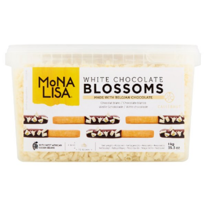 Mona Lisa White Chocolate Blossoms 1000g x 4 - London Grocery