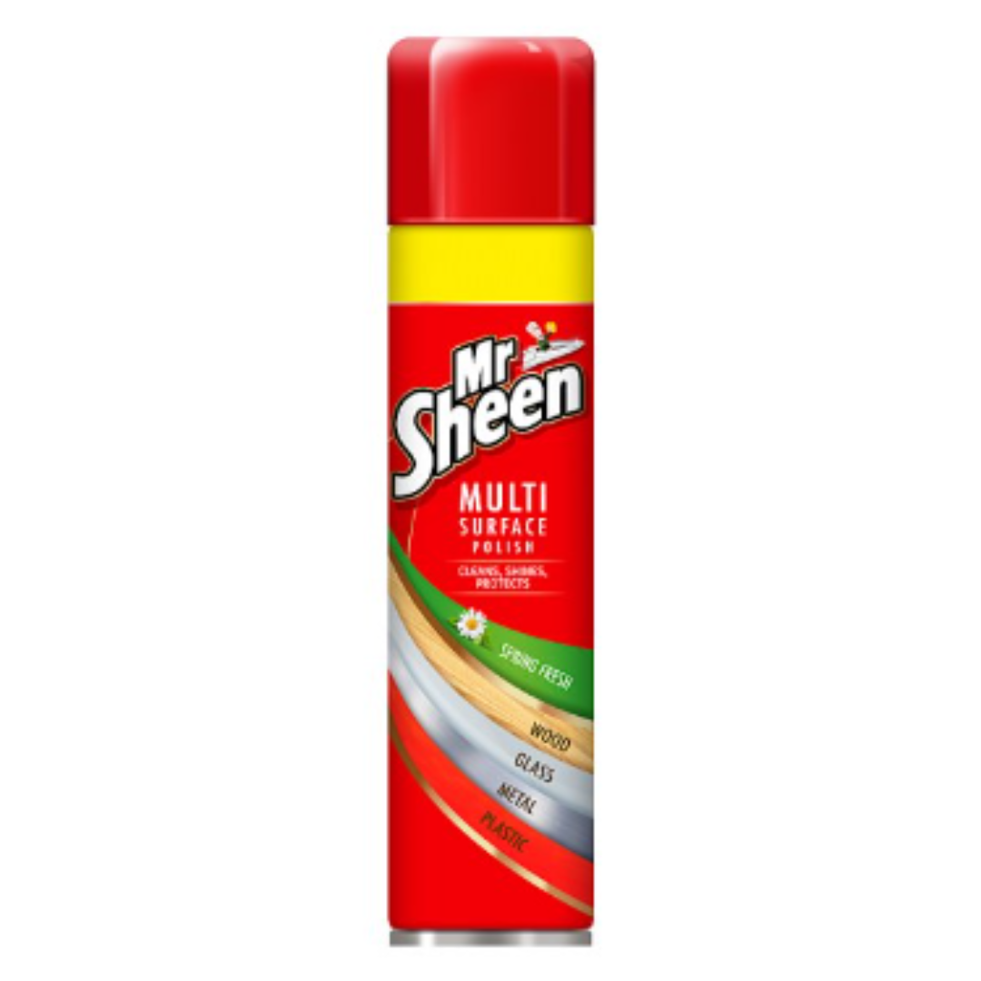 Buy Mr Sheen Multi-Surface Spring Fresh Polish Spray 250ml x Case of 6 ...