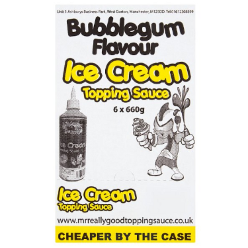 Mr. Really Good Bubblegum Flavour Ice Cream Topping Sauce 660g x 1 - London Grocery