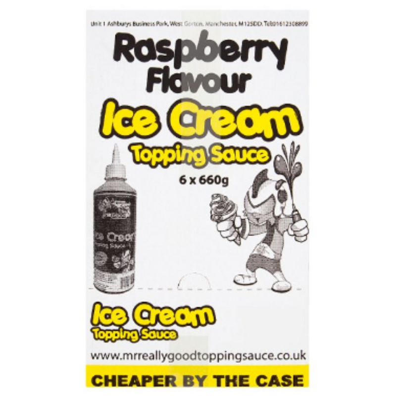 Mr. Really Good Raspberry Flavour Ice Cream Topping Sauce 660g x 1
 - London Grocery