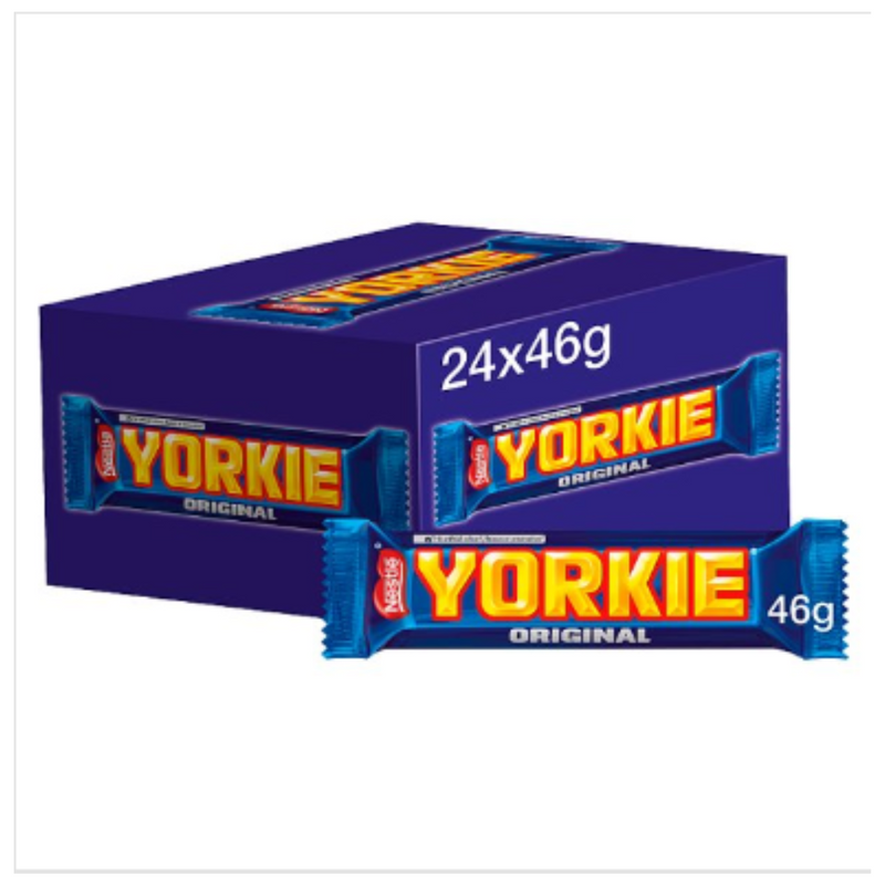 Yorkie Milk Chocolate Bar 46g x Case of 24 - London Grocery