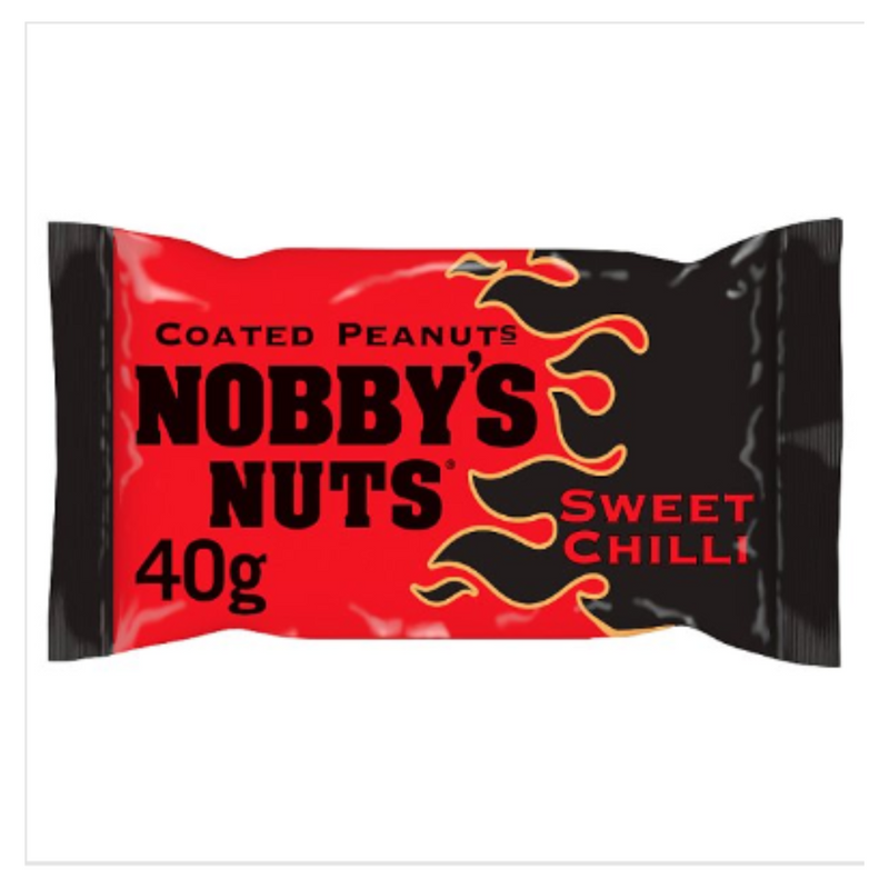 Nobby's Nuts Sweet Chilli Flavour Coated Peanuts 20 x 40g x Case of 20 - London Grocery