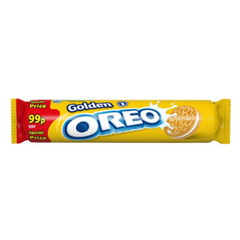 Oreo Golden Sandwich Biscuits 154g x Case of 16 - London Grocery