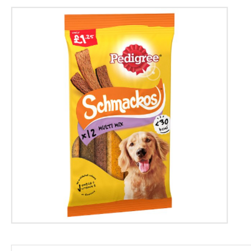 Pedigree Schmackos Dog Treats Multi Mix 12 Strips 86g x Case of 9 - London Grocery